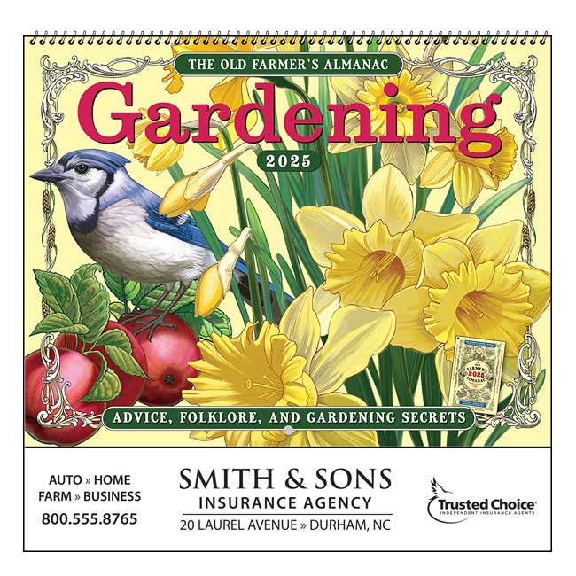 35-804 Old Farmer's Almanac Gardening Wall Calendar