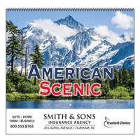 35-845 American Scenic Wall Calendar