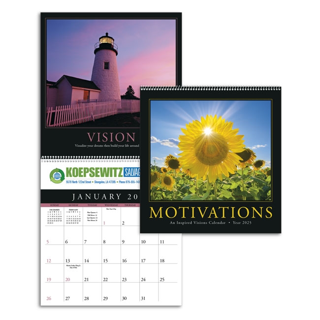 41-02 Motivations Executive Wall Calendar