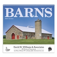 61-36 Barns Wall Calendar