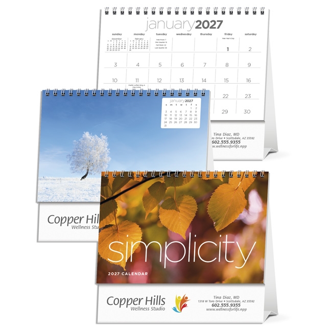 61-47 Simplicity Large Desk Calendar