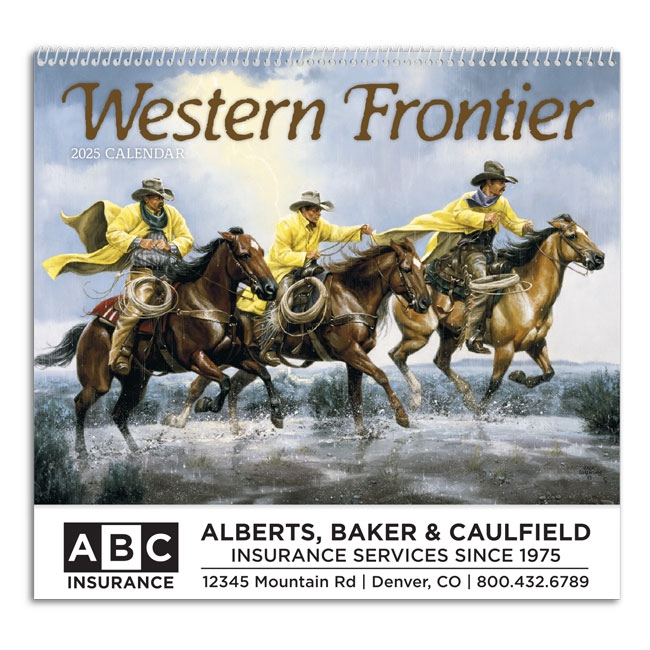 61-871 Western Frontier Wall Calendar