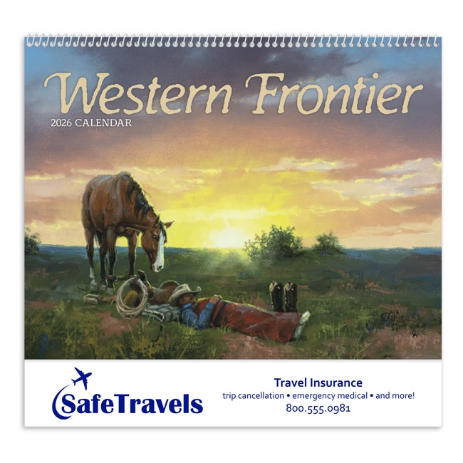 61-871 Western Frontier Wall Calendar