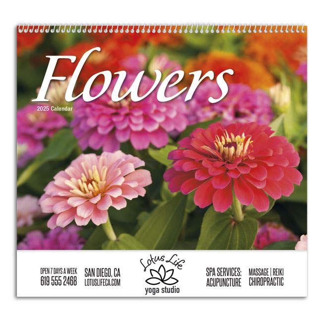 61-880 Flowers Wall Calendar