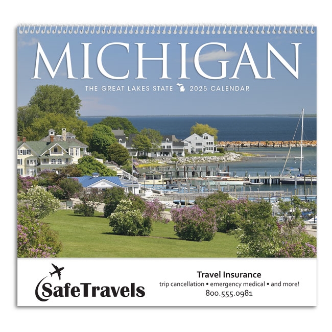 61-MI Michigan Wall Calendar