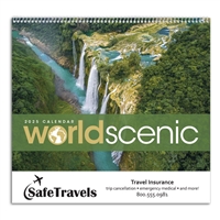 74-12 World Scenic Wall Calendar