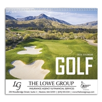 74-50 Golf Wall Calendar