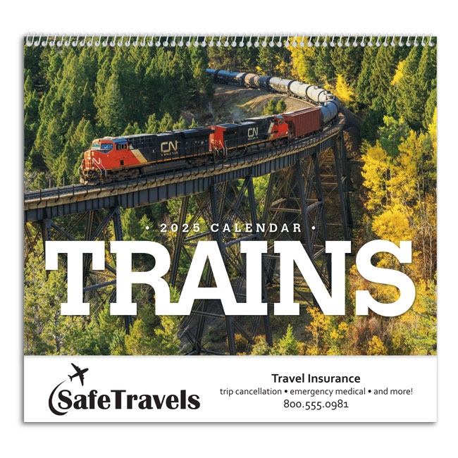 74-60 Trains Wall Calendar