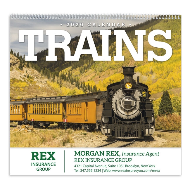 74-60 Trains Wall Calendar