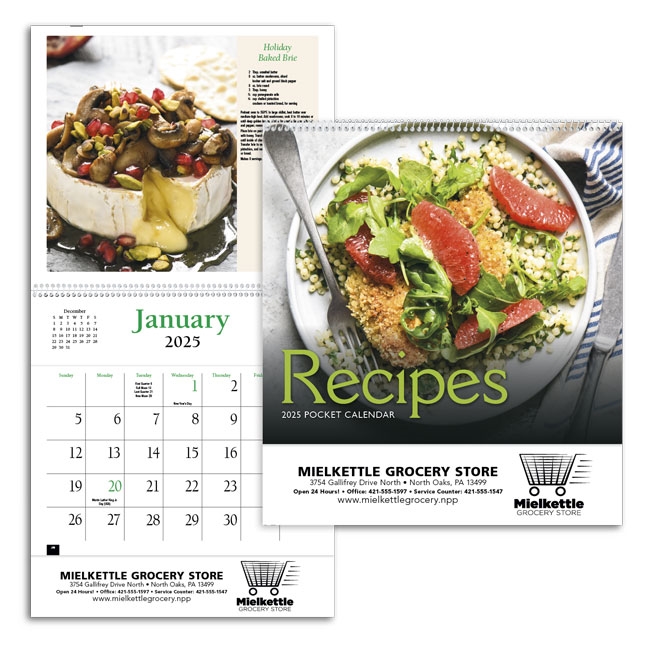 81-72 Recipe Pocket Calendar