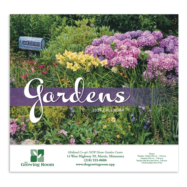 81-808 Gardens Wall Calendar