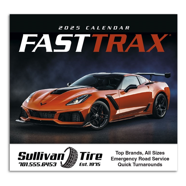 81-830 Fast Trax Wall Calendar