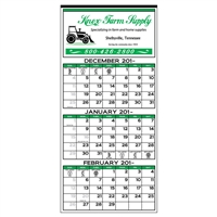 89-62 3-Month Display Calendar