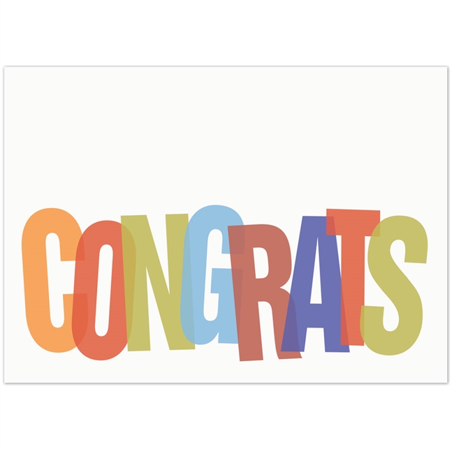 9024 Bold Congrats Card