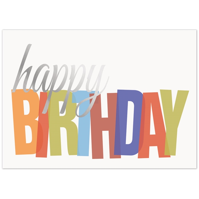 9025 Bold Birthday Card