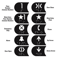 Elevator Braille Buttons