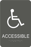 Handicap Accessible ADA Braille Sign