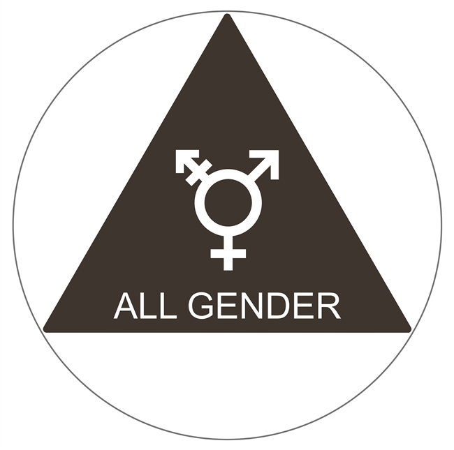 Geometric California All Gender Non-Handicap Restroom