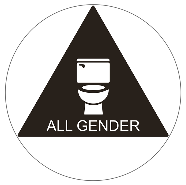 Geometric California All Gender Restroom