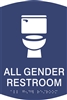 All Gender Restroom  ADA Braille Sign