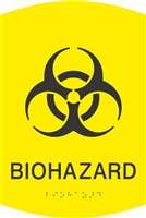 Biohazard ADA Braille Sign