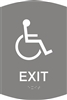 ADA Exit Braille Sign