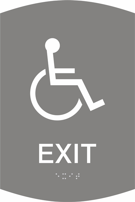 ADA Exit Braille Sign