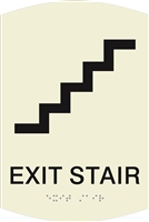 Exit Stair ADA Braille Sign