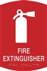 Fire Extinguisher ADA Braille Sign