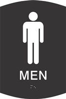 Men's Restroom ADA Braille Sign