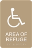 Area of Refuge Handicap <br> (6 in. x 9 in.)<br>Multiple Background Colors