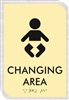 Changing Area <br> (6.5 in. x 9.5 in.)<br>Multiple Background Colors