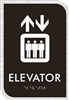 Elevator ADA Braille Sign