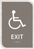 Exit ADA Braille Sign