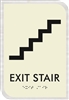Exit Stair ADA Braille Sign