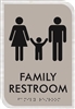 Family Restroom ADA Braille Sign