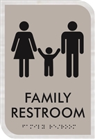 Family Restroom ADA Braille Sign