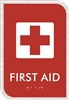 First Aid ADA Braille Sign