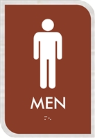 Men's Restroom ADA Braille Sign