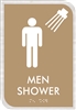 Men's Shower ADA Braille Sign