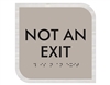 Not An Exit<br> (6.5 in. x 6.5 in.)<br>Multiple Background Colors