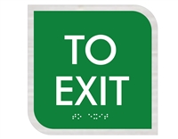 To Exit<br> (6.5 in. x 6.5 in.)<br>Multiple Background Colors