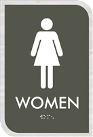 Women's Restroom ADA Braille Sign