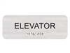 Elevator 3 x 8 ADA Braille Sign