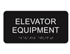 Elevator Equipment 4 x 8 ADA Braille Sign