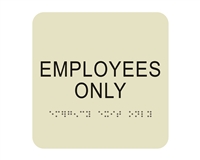Employees Only<br> (6 in. x 6 in.)<br>Multiple Background Colors