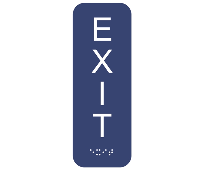 Exit<br> (2.5 in. x 7 in.)<br>Multiple Background Colors