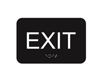 Exit<br> (4 in. x 6 in.)<br>Multiple Background Colors