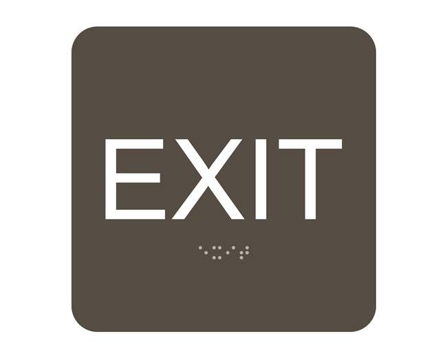 Exit<br> (6 in. x 6 in.)<br>Multiple Background Colors