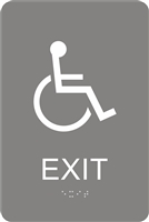 ADA Exit Braille Sign